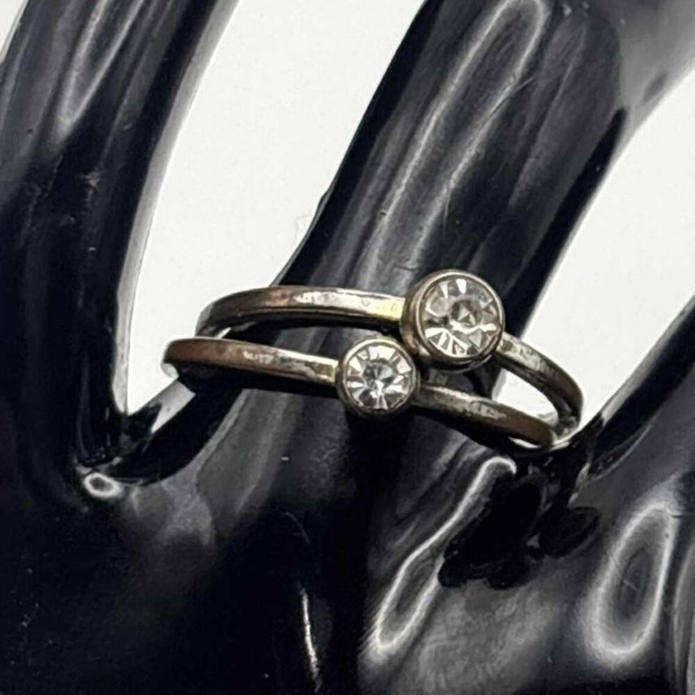 Vintage Silver Duet Ring